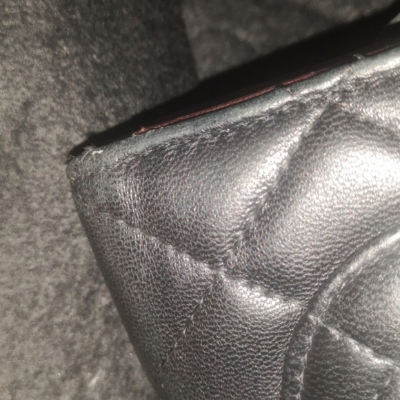 100%Authentic Chanel Douple Flap Wallet Black - Picture 11 of 15